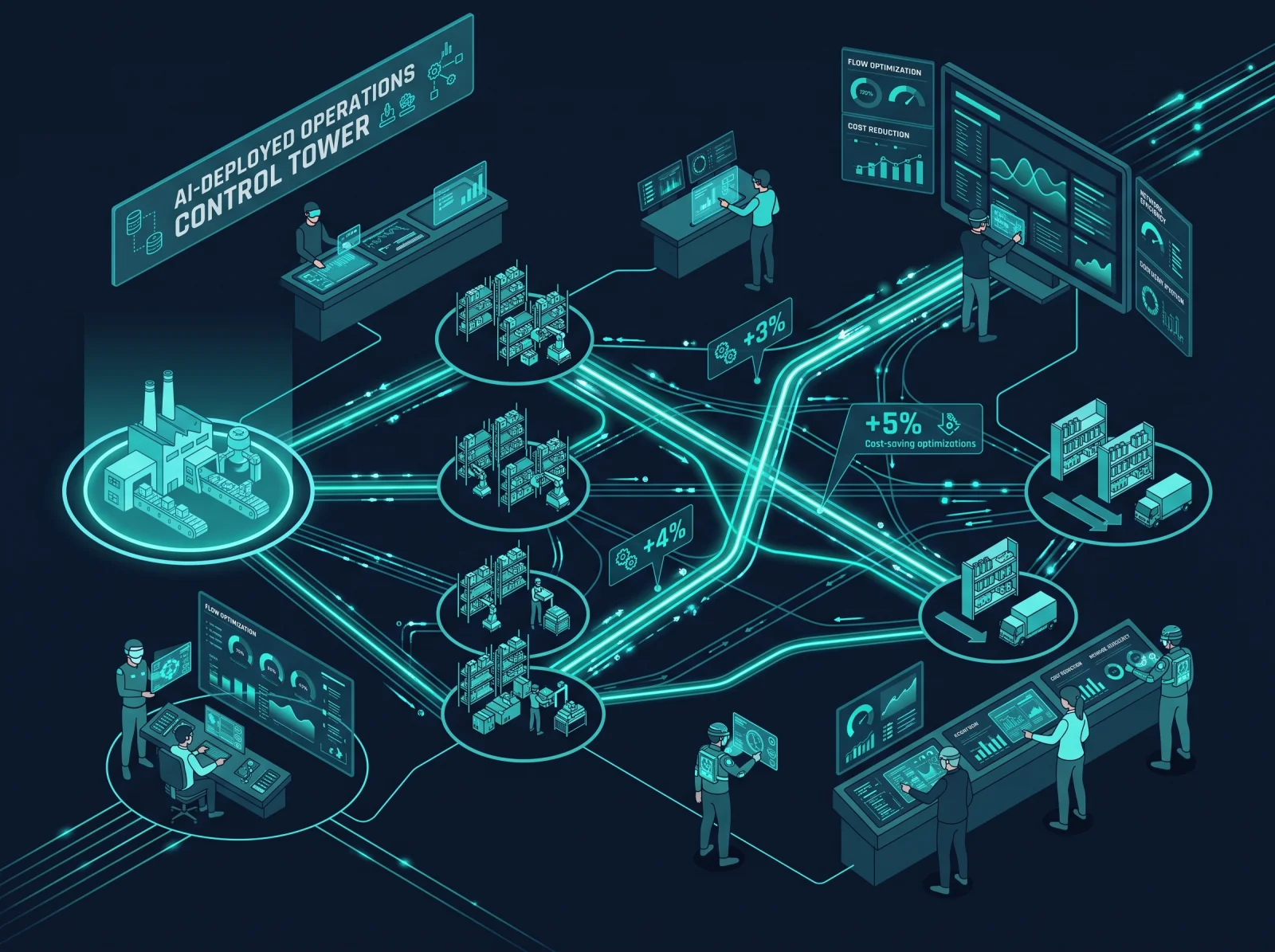 Forward-deployed AI team embedded in enterprise operations